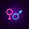 Man Woman Gender Neon Sign