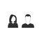 man and woman icon. web icons flat style. vector illustration EPS10