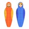 Man and woman lying in the sleeping bag