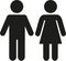 Man woman small pictogram