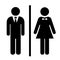 Man and woman vector icon