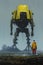 The Man in the Yellow Jacket and the Giant Robot: A Tale of the