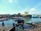 Manado harbor and fisherman boats