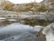 Manafossen, Norway Beautiful northern waterfall. Norwegian mountains in autumn. Rogaland, Norway