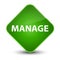 Manage elegant green diamond button