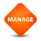 Manage elegant orange diamond button