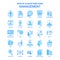 Management Blue Tone Icon Pack - 25 Icon Sets