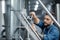 Management of equipment at brewery and control manufacturing