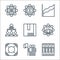 Management line icons. linear set. quality vector line set such as archive, leadership, lifesaver, stress management, box,