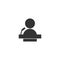 Manager, speaker glyph vector icon