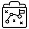 Manager strategy icon outline vector. People meeting