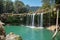 Manambolo river waterfall in a sunny day