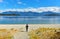 Manapouri lake beach