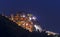 Manarola fishing village at night.