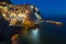 Manarola night sea