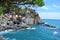 Manarola panorama in Cinque Terre. Unesco world heritage. Sea coast. Manarola. Liguria. Italy