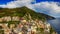 Manarola skyline from the air, Five Lands. Cinqueterre