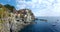 Manarola town, Cinque Terre national park. Is one of five famous colorful fisherman villages, suspended between sea and land on