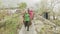 MANASLU, NEPAL - MARCH, 2018: Nepalese children smile and play in the camera.