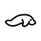 manatee icon or logo isolated sign symbol vector illustration