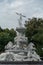 Manatee Monument made of white marble in the middle of Trang town, Thailand