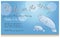 Manatee mother and baby shower invitation or card