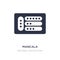 mancala icon on white background. Simple element illustration from Entertainment concept