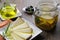 Manchego cheese in olive oil