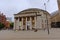 Manchester central library in rotunda form with pilars and cupola, inspired by the Pantheon in Rome