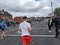 Manchester Marathon 2024 Runners go down the A56