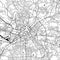 Manchester, UK City Monochrome Black and White Minimalist Street Road Aesthetic Decoration Map