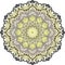 Mandala 12 degres, illustration decorative ornamental