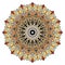 Mandala 16 degres, decorative illustration ornamental