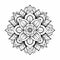 Mandala Black And White Coloring Pages: Nature-inspired Art With Bold Outlines