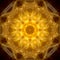 Mandala Christmas Lighting Sun Harmony Decorative Pattern Texture Gold Yellow Healing