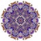 Mandala, circle decorative spiritual indian symbol of lotus flow