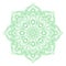 Mandala circle. Yoga and meditation symbol. Oriental practice sign