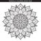 Mandala. Coloring book pages. Indian antistress medallion. White background, black outline. Vector illustration.
