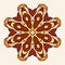 Mandala. Creative circular ornament. Round symmetrical pattern