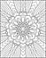 Mandala design drawing, coloring page, geometric pattern, thin lines