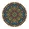Mandala Eastern pattern. Zentangl round ornament