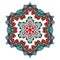 Mandala. Ethnicity turkish round ornament.