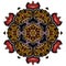 Mandala etnic ornament decoration. Element design for textile, fabric, frame and border, or fashion paper print.