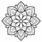 Mandala Flower Coloring Page Inspired By Koloman Moser