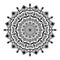 Mandala flower shape, vector design decorate