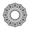 Mandala flower shape, vector design decorate