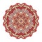 Mandala flower zentangl. Doodle drawing. Round ornament