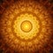 Mandala Healing Art Yellow Gold Light Relax Heart Mind Lighting Love Symmetry Luxury