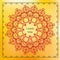 mandala of love relaxation and meditation, ethnic patterns, gree