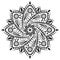 Mandala medallion ornament